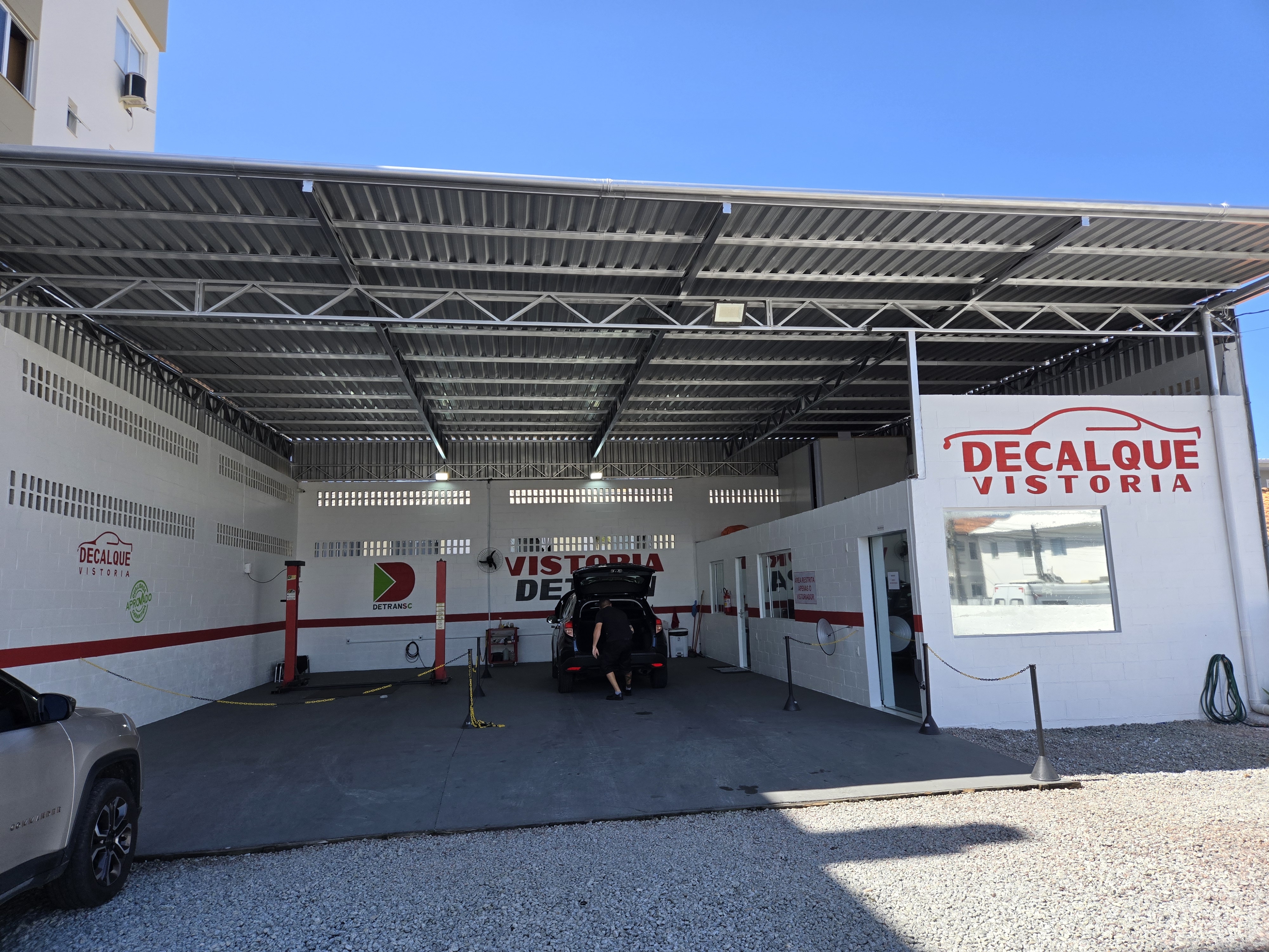 Área de vistoria Decalque Palhoça